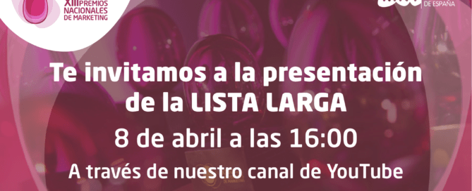 Presentación Lista Larga Premios MKT